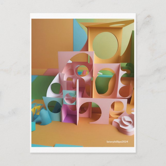 Upcycled Escape No. 6 Postkarte (Vorderseite)