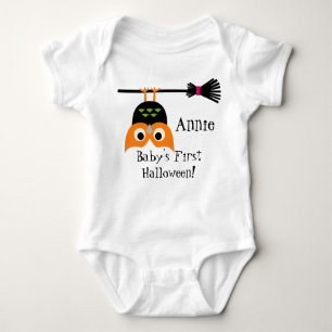Updown Owl Halloween Baby Bodysuit Baby Strampler