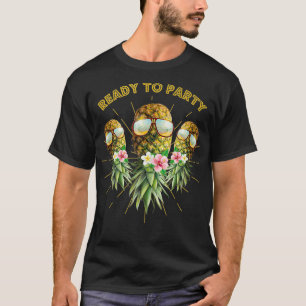 Updown Pineaple Swinger Angel Design Sommer T-Shirt