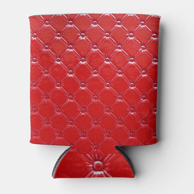 Upholsterie aus echtem Leder: Versatile Dekoration Dosenkühler (Vorderseite)