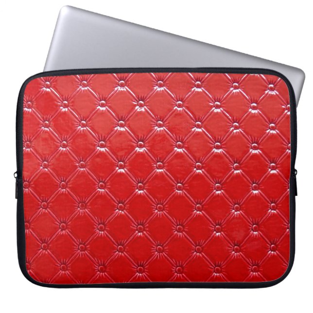 Upholsterie aus echtem Leder: Versatile Dekoration Laptopschutzhülle (Vorderseite)