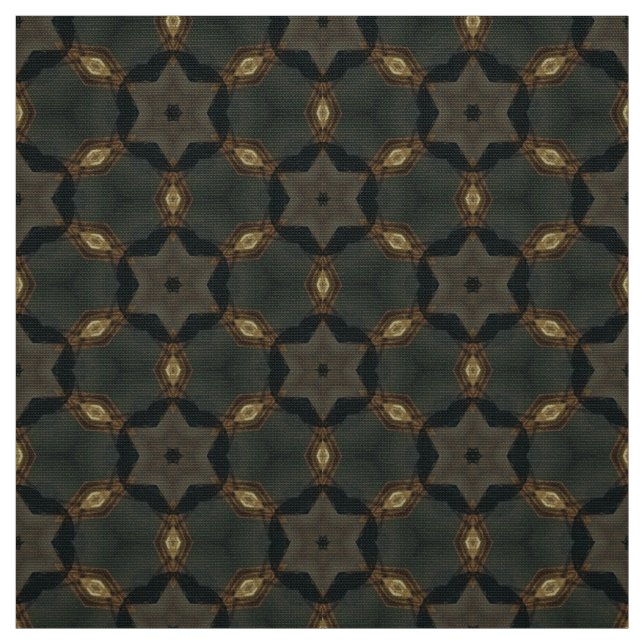 Upholsterie des Musters Earthy Green and Brown Til Stoff (Muster)