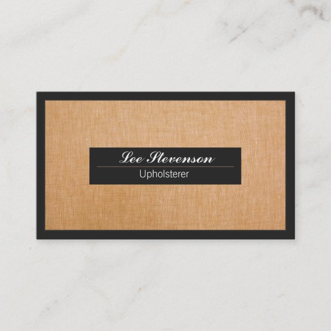 Upholsterkarte Visitenkarte (Vorderseite)