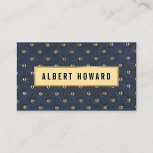 Upholstertes Leder Visitenkarte