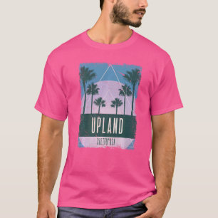 Upland California CA Vintag Vaporwave Retro 80er T-Shirt