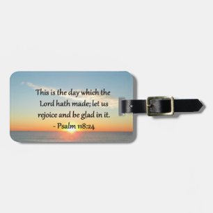 UPLIZIERUNG VON PSALM 118:24 SONNENRISE-FOTO-DESIG GEPÄCKANHÄNGER