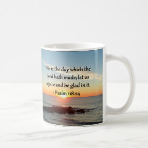UPLIZIERUNG VON PSALM 118:24 SONNENRISE-FOTO-DESIG TASSE