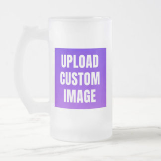 Upload 2 Custom Image - Add Your Own To Print On A Mattglas Bierglas