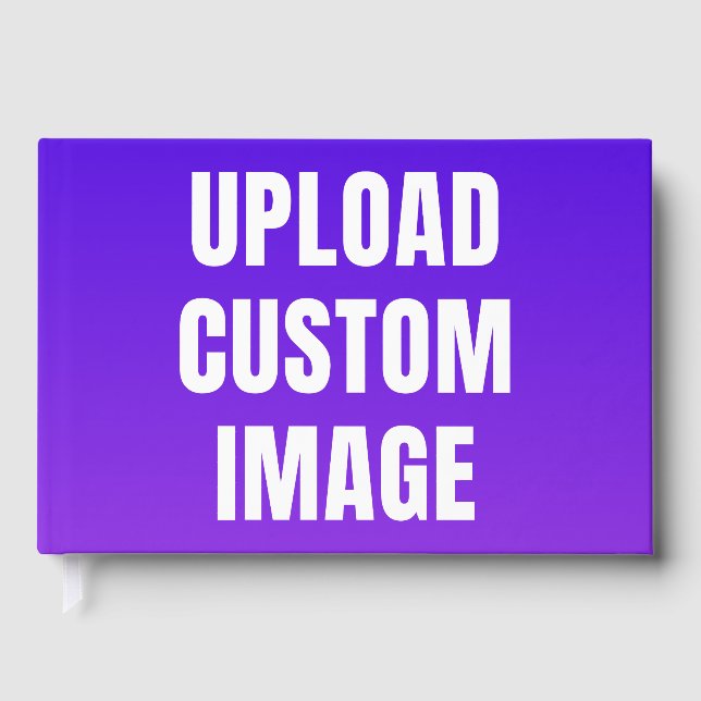 Upload Custom 3 Image - Add Your Own To Print On A Gästebuch (Vorderseite)