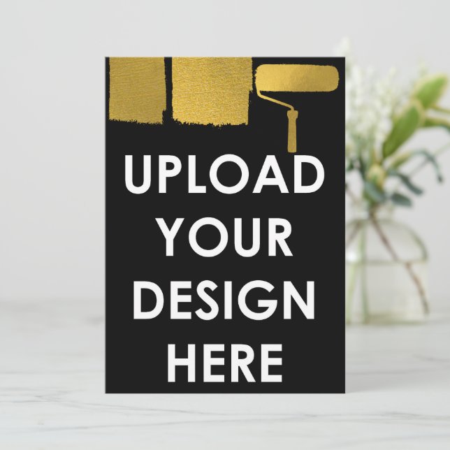 Upload Custom 5x7" Blank Promotional Business Einladung (Stehend Vorderseite)