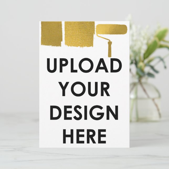 Upload Custom 5x7" Blank Promotional Business Einladung (Stehend Vorderseite)