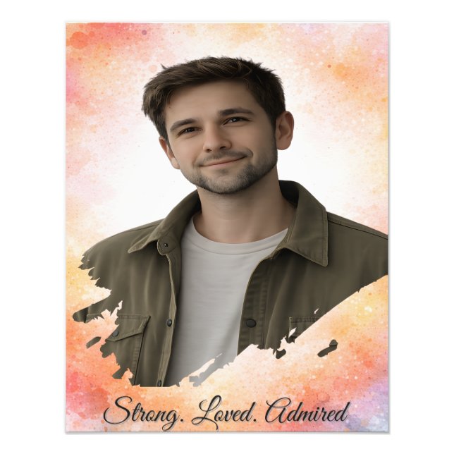 Upload His Photo- Personalized Custom Gift for Him Fotodruck (Vorne)