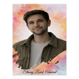 Upload His Photo- Personalized Custom Gift for Him Poster