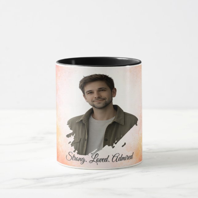 Upload His Photo- Personalized Custom Gift for Him Tasse (Zentrum)