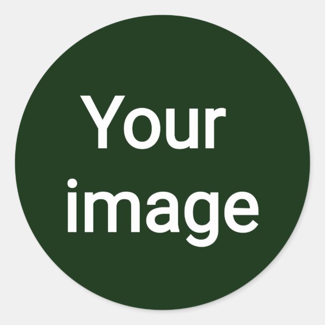 Upload Your Custom Image – Personalized Graphic Runder Aufkleber (Vorderseite)