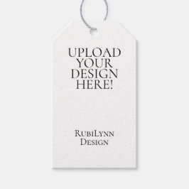 Upload Your Design Here Custom Gift Tag Geschenkanhänger