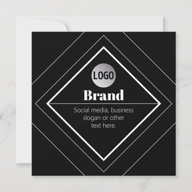 Upload Your Logo & Customizable Text Design Einladung (Vorderseite)