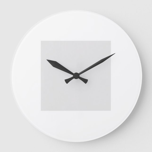 Upload Your Own Design Custom Clock Große Wanduhr (Vorderseite)