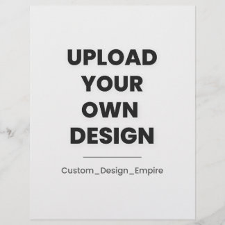 Upload Your Own Design Here | Custom Template Briefbogen