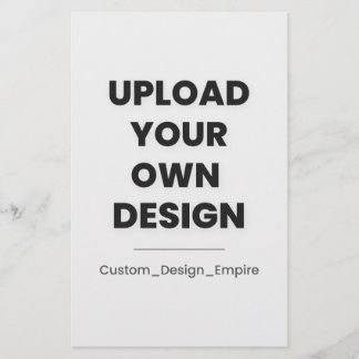 Upload Your Own Design Here | Custom Template Briefpapier
