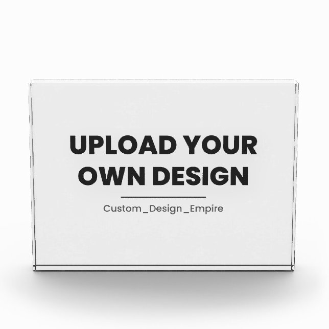 Upload Your Own Design Here | Custom Template Fotoblock (Vorderseite)