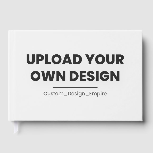 Upload Your Own Design Here | Custom Template Gästebuch (Vorderseite)