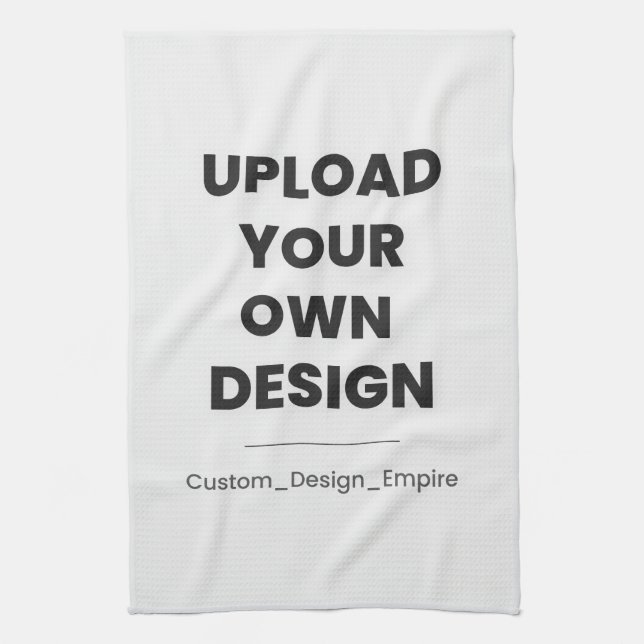Upload Your Own Design Here | Custom Template Geschirrtuch (Vertikal)
