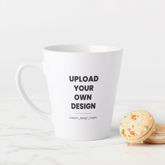 Upload Your Own Design Here | Custom Template Milchtasse (Beispiel)