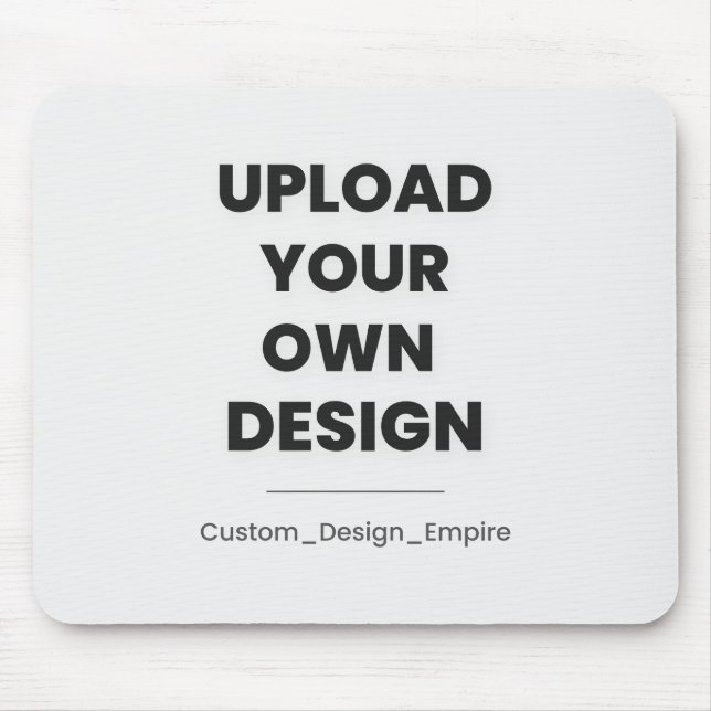 Upload Your Own Design Here | Custom Template Mousepad (Vorne)
