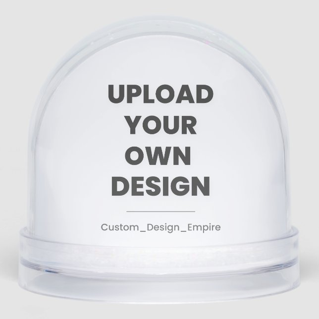 Upload Your Own Design Here | Custom Template Schneekugeln (Vorderseite)