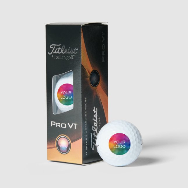 Upload Your Own Logo Titleist 2023 Pro V1 Pack Golfball (Verpackung)