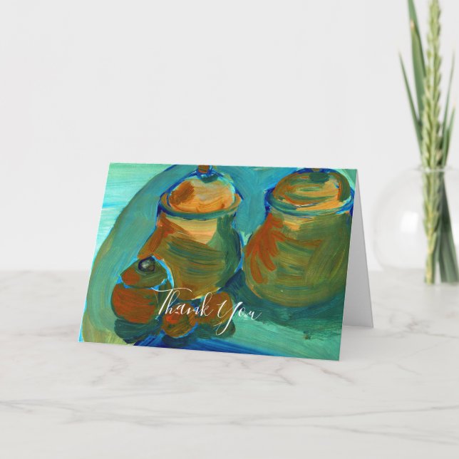 Upload Your Painting | Turn Custom Art Image to  Dankeskarte (Vorderseite)