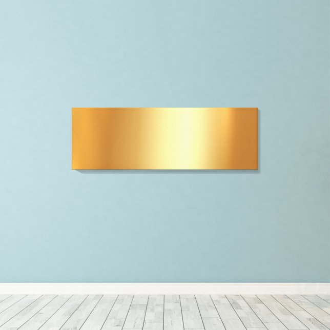 Upload Your Photo on Glamorous Gold Background Leinwanddruck (Insitu (Holzboden))