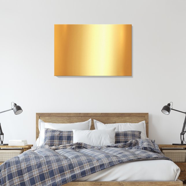 Upload Your Photo to Blank Gold Background Glamour Leinwanddruck (Insitu (Schlafzimmer))