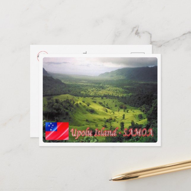 Upolu Island - Samoa - Postkarte (Vorderseite/Rückseite Beispiel)