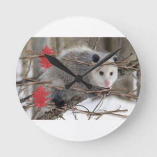 Upossum-Uhr Runde Wanduhr