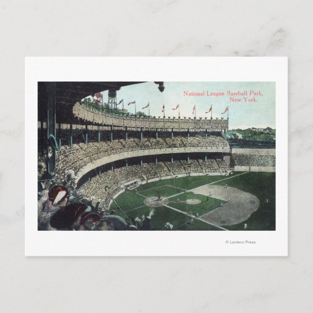 Upper Bleacher View of Nat'l League Baseball Par Postkarte (Vorderseite)