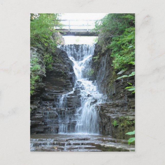 Upper Buttermilk Falls Ithaca, NY Postkarte (Vorderseite)