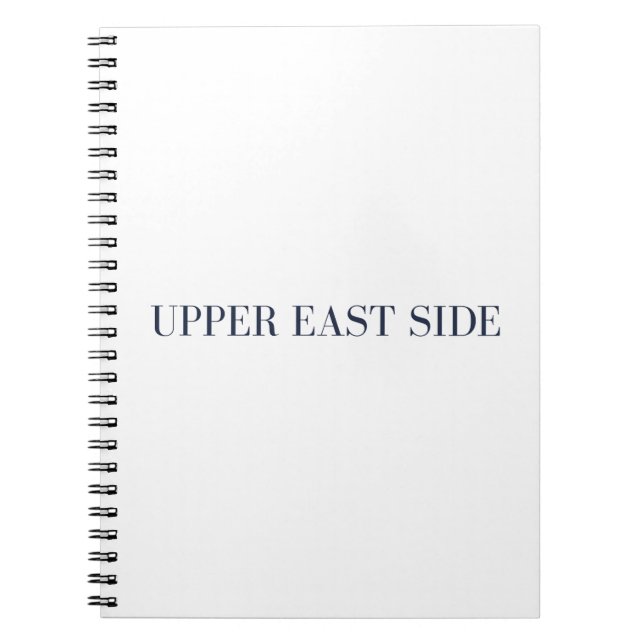 Upper East Side Spiralblock Notizbuch Notizblock (Vorderseite)