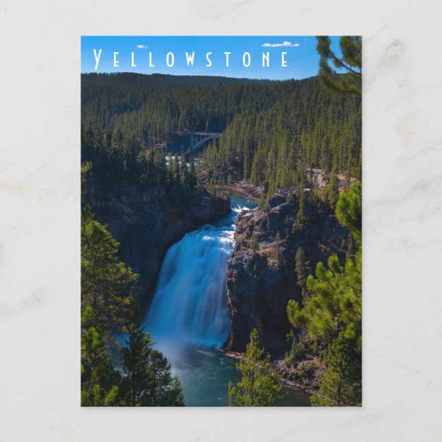 Upper Falls Grand Canyon of the Yellowstone Postkarte (Vorderseite)