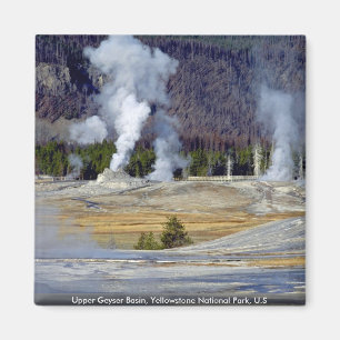 Upper Geyser Becken, Yellowstone Nationalpark, USA Magnet