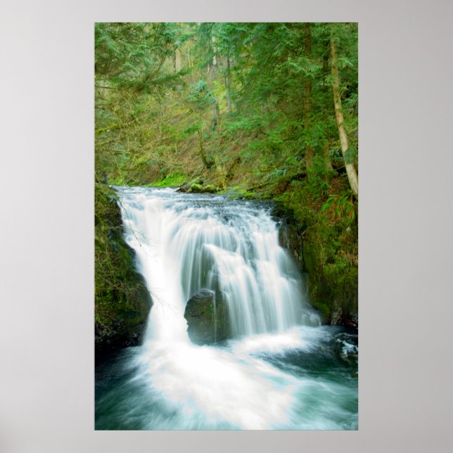 Upper Multnomah Falls Oregon Poster (Vorne)