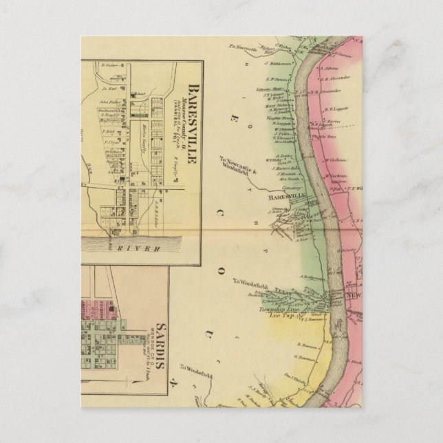 Upper Ohio River and Valley part Postkarte (Vorderseite)