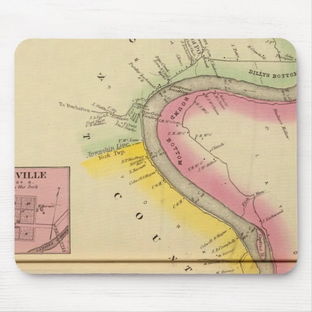 Upper Ohio River und Valley 3 Mousepad (Vorne)