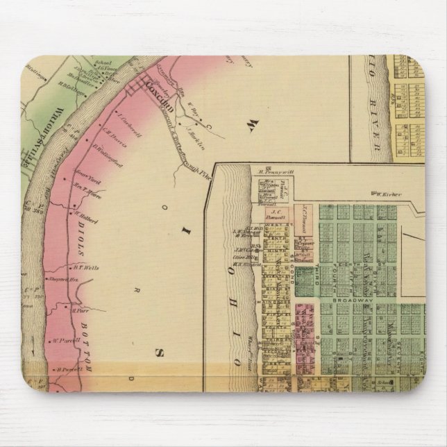 Upper Ohio River und Valley 9 Mousepad (Vorne)