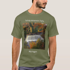 Upper Tahquamenon Falls fallen Shirt weißen Buchst