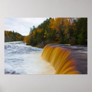 Upper Tahquamenon Falls, Herbst, Michigan Poster