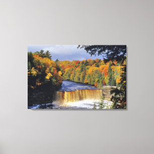 Upper Tahquamenon Falls in UP Michigan im Herbst Leinwanddruck