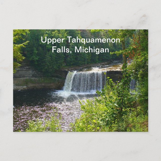 Upper Tahquamenon Falls, Michigan Postkarte (Vorderseite)