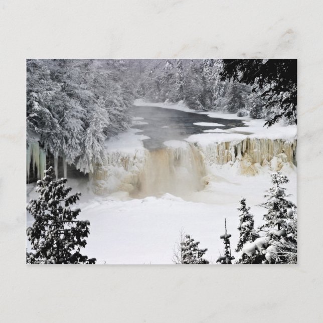 Upper Tahquamenon Falls-postcardcopy Postkarte (Vorderseite)
